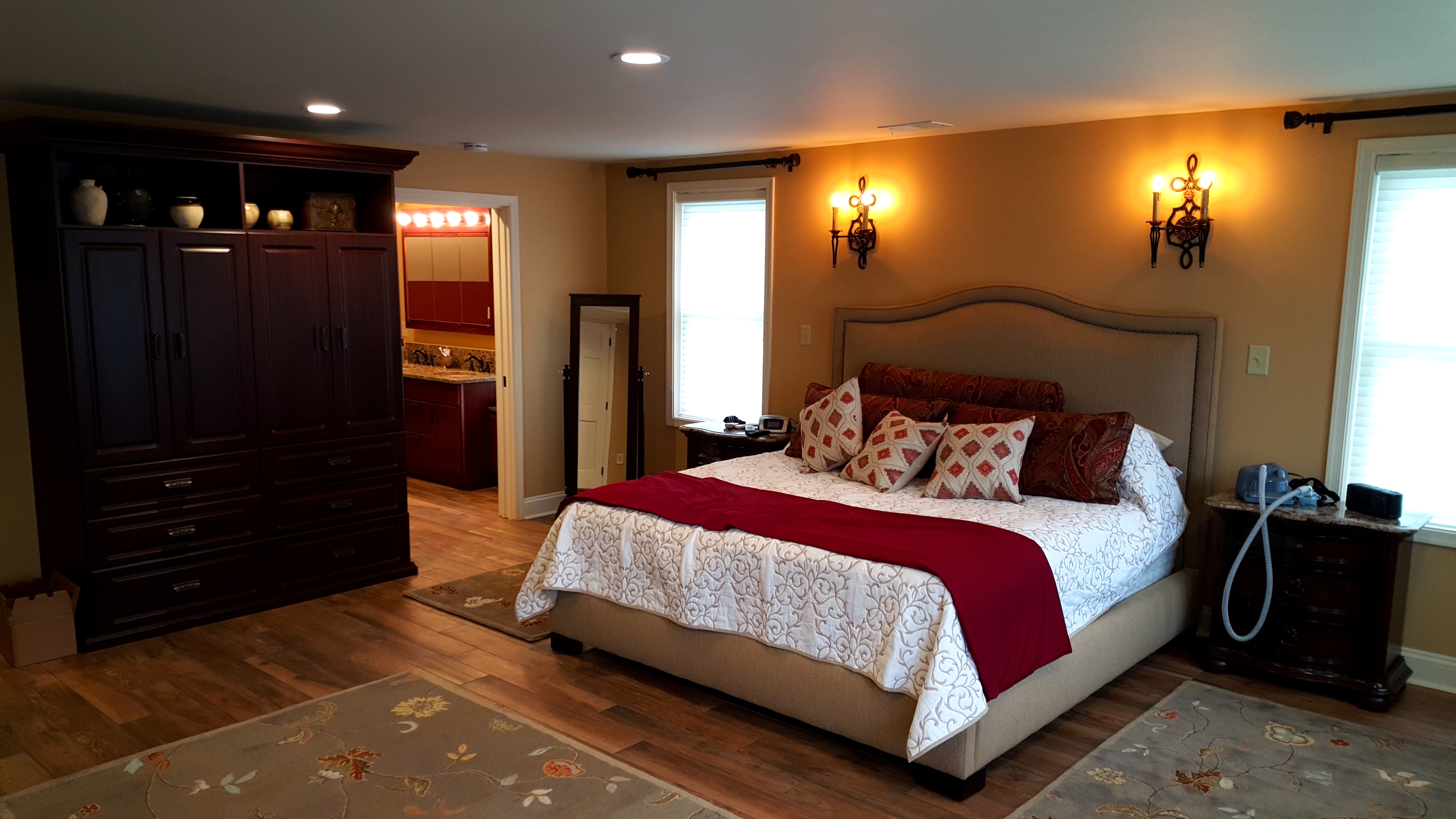 Hedrick's Remodeling Service team at work on a kitchen renovation project